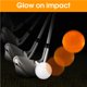 thumbnail image 2 of Naiovety 2 piezas de pelotas de Golf iluminadas de goma portátiles reutilizables luminosas de Color sólido ejercicio nocturno suministros de accesorios Golf No.2 Naiovety OD010664-02, 2 of 6