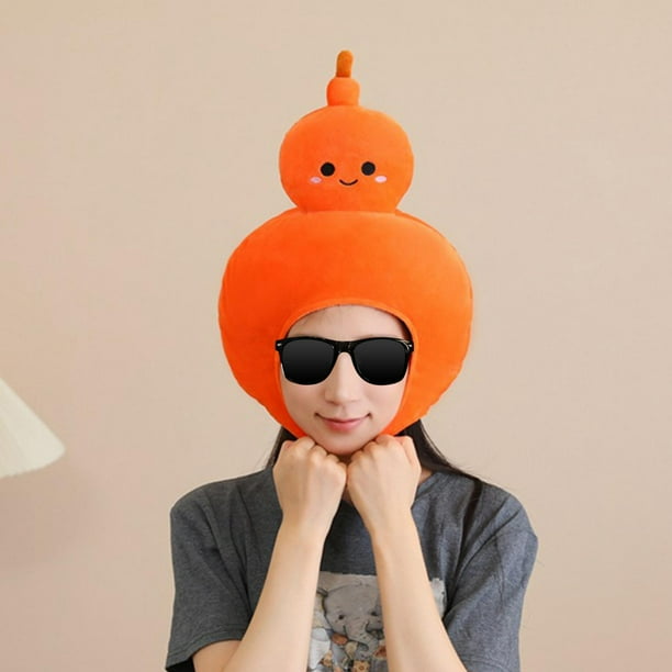 Sombrero de disfraz de calabaza, tocado de calabaza para estudio fotográfico y eventos de fiesta, sombrero