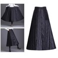 thumbnail image 3 of Invierno Mujer Abajo de cinturo Casual Negro Grueso Cálido - XL SG Yinane Las mujeres una falda de vestido de línea, 3 of 8