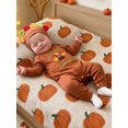 thumbnail image 3 of Cjfdfy Newborn Baby Boy Girl Thanksgiving Outfits Long Sleeve Turkey Embroidery Jumpsuit With Hat My First Thanksgiving Little Turkey Fall Outfit 0-6 Months, 3 of 9