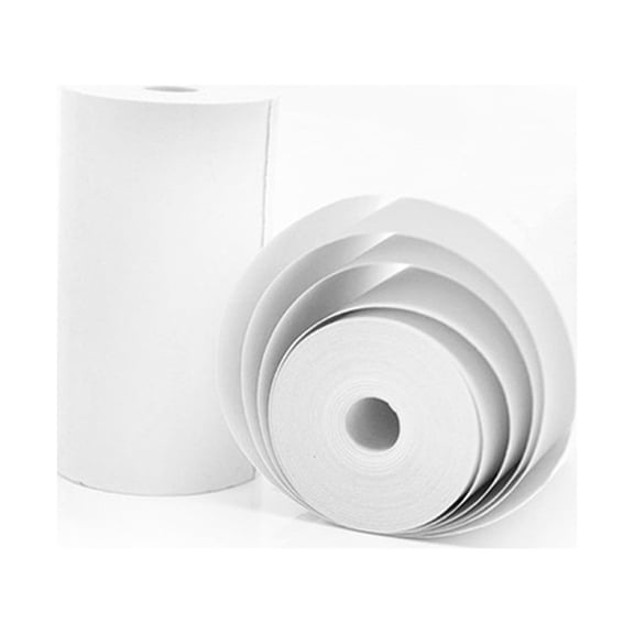Thermal Paper,57x25mm/2.17x0.98in Picture Receipt Blank Thermal Paper Thermal Paper Roll Compatible With Pocket Roll 57x25mm/2.17x0.98in Picture 10 Rolls White With Pocket Printer White