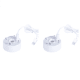 thumbnail image 1 of 2X USB Port 4 Color LED Lights Mini Mister Fog Machine, Indoor Fountain Garden Pond Water Fogger Atomizer White, 1 of 2