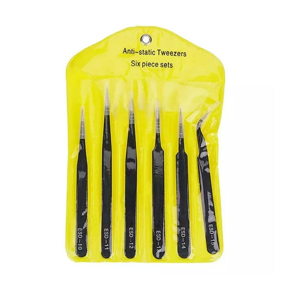 Durable Stainless Steel Tweezers Tool Set for Rhinestones and Beads Crafting