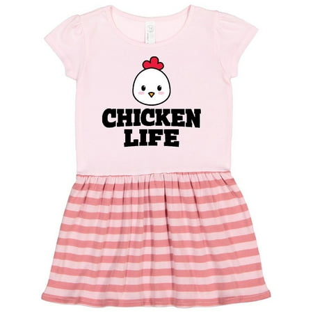 

Inktastic Chicken Life Gift Toddler Girl Dress