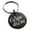 Black, variant on Stainless Steel Carpe Diem Calligraphy Engraved Small Medallion Circle Charm Keychain Keyring