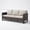 Brown/Beige, variant on Giantfurnni Outdoor Patio 3-Seat Sofa,All-Weather WIcker Patio Couch with Square Armrest,Outdoor Conversation Sofa for Deck Porch Garden Backyard