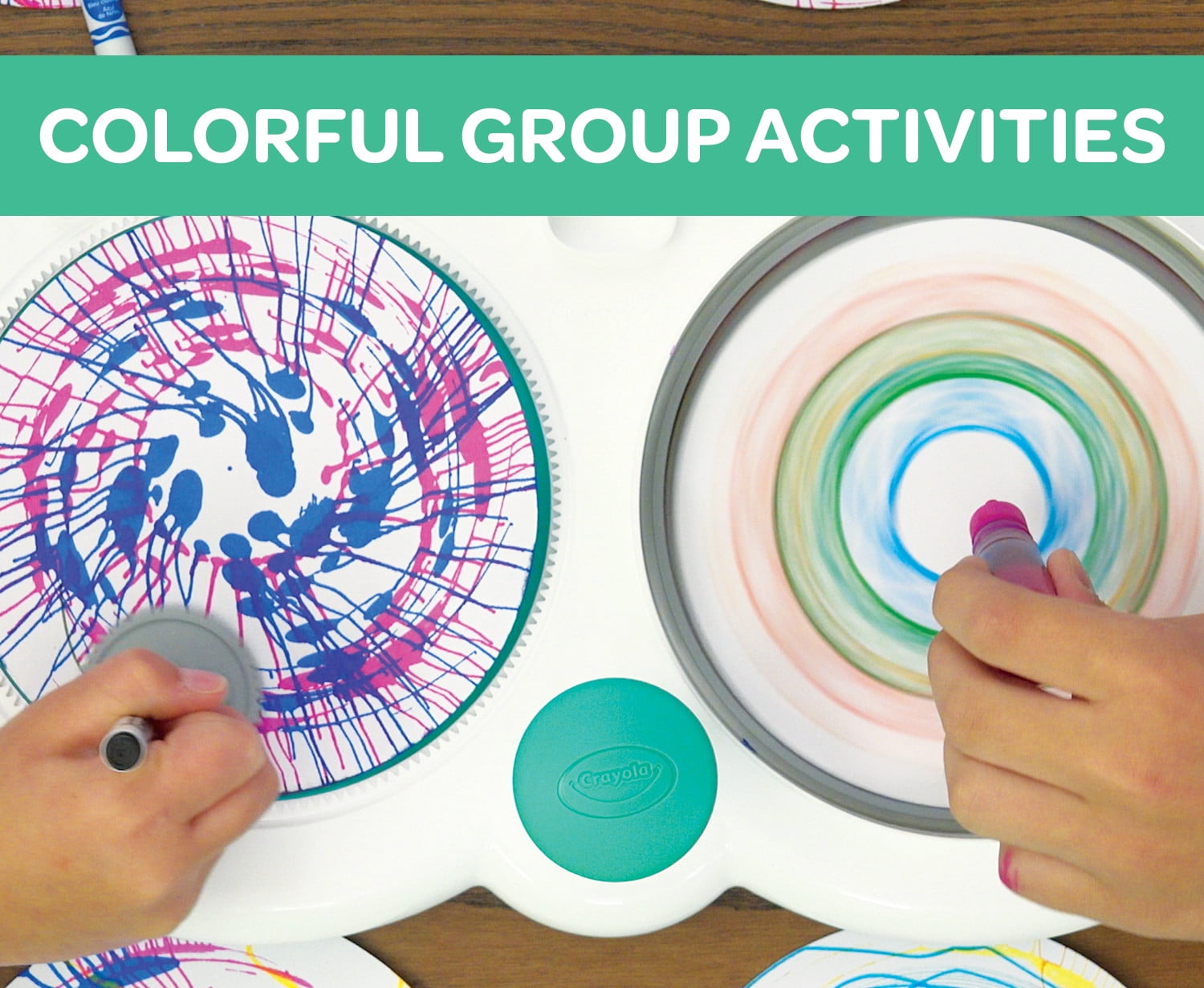 Crayola Spin & Spiral Art Station, Art Set, Creative Toys, Gifts, Beginner Unisex Child