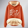 thumbnail image 4 of XINXIAOO Womens Sweatshirt Hoodies Long Sleeve Pullover Hoodies for Women Cute Hoodies Orange Crewneck Fall Clothes Teen Clothing, 4 of 4