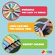 thumbnail image 3 of Juego de tizas lavables para aceras JOYIN, 180 unidades, en 20 colores, 3 of 8