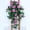 Purple, variant on Artificial Flower Vine Silk Floral Garland Fake Rose Plants for Balcony Pipe Cover Wall Hanging Indoor Outdoor Wedding Party Garden Decoration, Orange 3 Ft