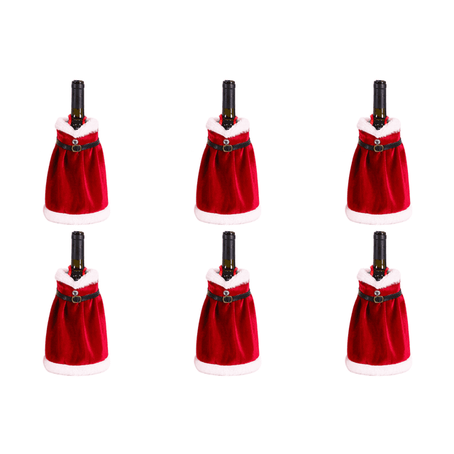 Funda para Vestido Botella Vino Adornos Navideños Botellas (B)