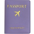 thumbnail image 2 of Funda para Pasaporte PU Unisex para Viaje (Etiqueta de Equipaje Porta Pasaporte Morado Taro), 2 of 7