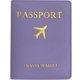 thumbnail image 3 of Funda para Pasaporte PU Unisex para Viaje (Etiqueta de Equipaje Porta Pasaporte Morado Taro), 3 of 5