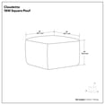 thumbnail image 6 of Simpli Home Claudette 18 inch Wide Boho Pouf in Multicolor Acrylic Fabric, Assembled, 6 of 7