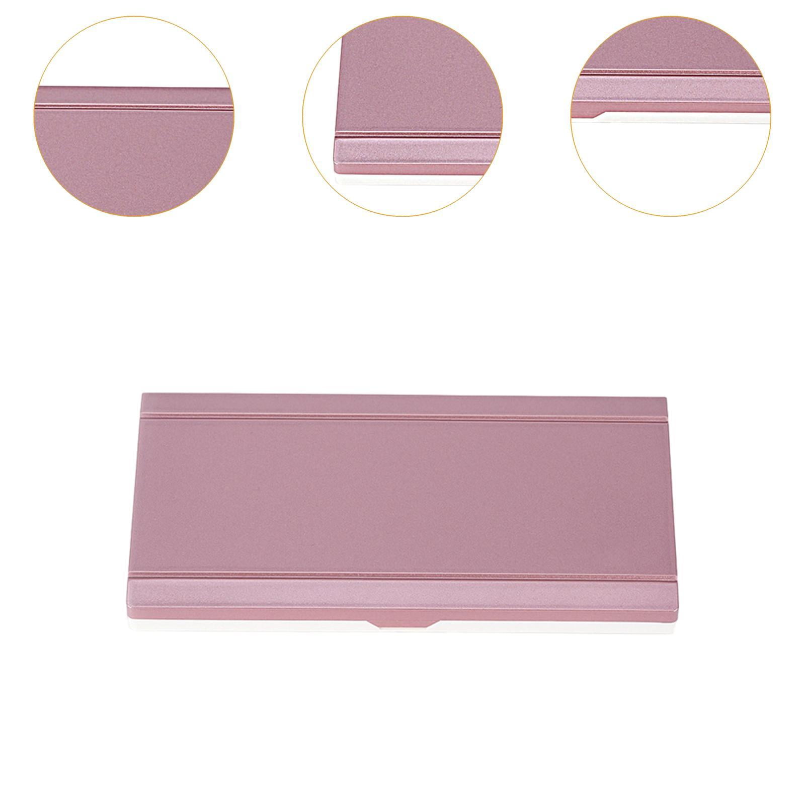 Milageto Empty Watercolor Palette Travel Paint Case for Acrylic Paint Portable Paint Tray Pink