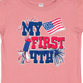 thumbnail image 4 of Inktastic My First 4th with American Flag Rocket and Fireworks Boys or Girls Baby T-Shirt, 4 of 5