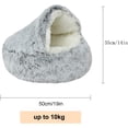 thumbnail image 2 of Cama relajante para gatos y perros pequeños, SUOXU Cama para gatos, Cama lavable para mascotas, Cama redonda y esponjosa para gatos de 50 cm, Cama suave y acogedora para dormir en el interior, 2 of 7
