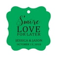 thumbnail image 1 of Darling Souvenir S'More Love For Later Tag Custom Favor Fancy Hang Tags -Green-50 Tags, 1 of 1