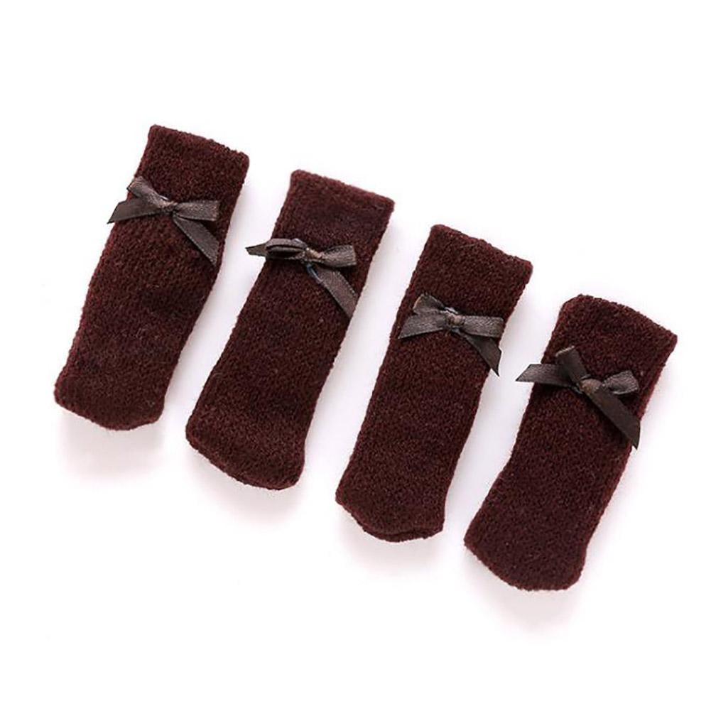 LYUMO 4pcs Chair Table Furniture Foot Leg Sleeve Cover Knitting Socks