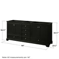 thumbnail image 2 of Wyndham Collection WCS202080DWBCXSXXMXX Deborah 79" Double Free Standing Wood Vanity, 2 of 7