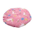 thumbnail image 4 of 1 Pcs Bonnet de Douche Imperméable, Bonnet de Bain Réutilisable Élastique Imprimé de Protection pour les Cheveux (Flamant Rose), 4 of 6