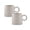 LIGHT GREY, variant on Bico Reactive Glaze Dark Grey Straight Mugs Set, Set of 2, Microwave and Dishwasher Safe, for Coffee, Hot Chocolate, Milk