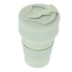 thumbnail image 4 of Vaso plegable de silicona de 500 ml, portátil, resistente al calor, para agua, té, viajes de negocios al aire libre, color verde claro., 4 of 14