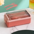 thumbnail image 3 of adviicd Plastic Lunch Box Worker Lunch Box Microwave Sealed Insulated Lunch Box Portable Pp Lunch Box Set B,One Size, 3 of 4