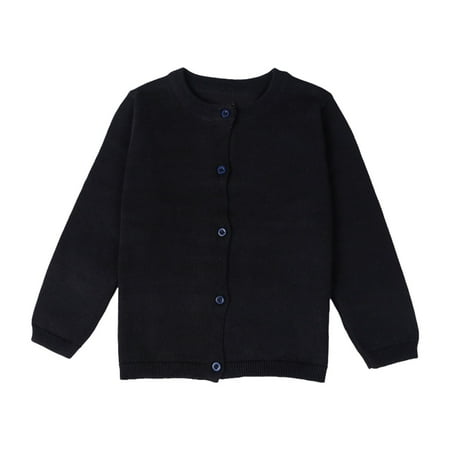

QHFBli Girls Sweaters Kids Long Sleeve Turtleneck Pullover Jumper Baby Kids Girls Cardigan Long Sleeve Kid Button Sweater Girl Crew Neck Cardigans Sweater