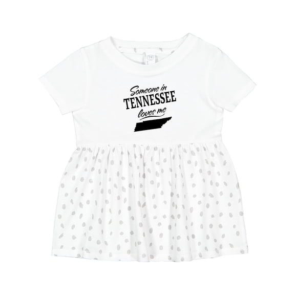 Inktastic Someone in Tennessee Loves Me Girls Baby Dress