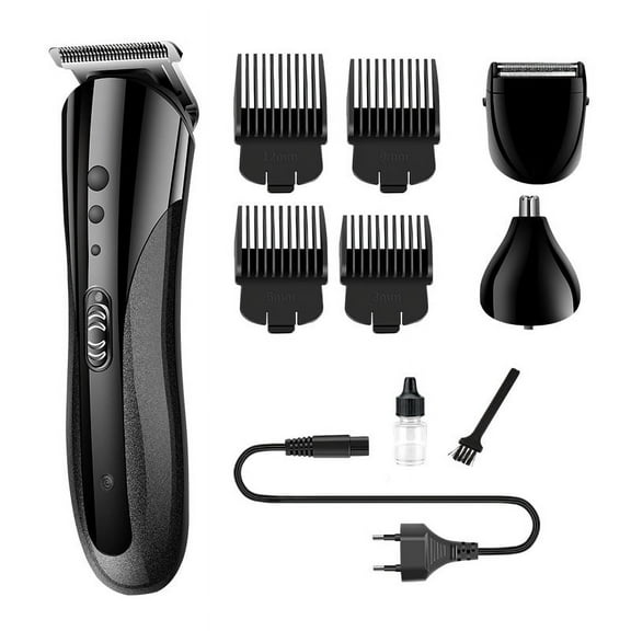 Beard Trimmer for Men, Electric Razor, Nose Hair Trimmer, Mustache Body Face Beard Grooming Kit, Gifts for Men Husband Father, IPX7 Waterproof, Black Ash
