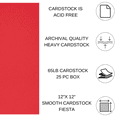 thumbnail image 2 of Paper Accents Cardstock 12"x 12" Smooth 65lb Fiesta 25pc, 2 of 4