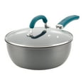 thumbnail image 3 of Rachael Ray Create Delicious Hard Anodized Aluminum Nonstick Everything Pan, 3-Quart, Gray, 3 of 5