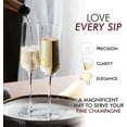 Elixir Glassware Hand Blown Crystal Champagne Flutes, Wine Glasses