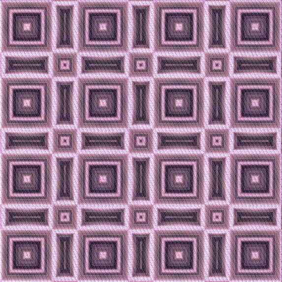 Ahgly Company Machine Washable Indoor Square Transitional Purple Area Rugs, 6' Square