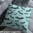 thumbnail image 2 of jejeloiu Spooky Bats Fabric by the Yard 5 Yards,Happy Halloween Fabric for Sewing,Black Cyan Home Decor Fabric by the Yard For Boys Kids,Luxury Bedroom Decor, 2 of 6