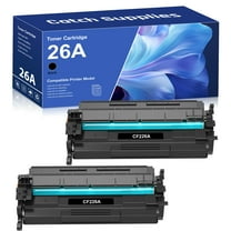Catch Supplies 26A Black Toner Cartridges 2-Pack Compatible for HP 26A CF226A 26X CF226X CF226AD1 Laserjet Pro M402n M402dn MFP M426fdw M426fdn M426dw M402 M426 Printer Ink