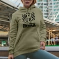 thumbnail image 2 of Weekend Forecast, Football with a Chance of Drinking, Retro Football Ball Art Merch Gift, Sand Hooded Sweatshirt or Hoodie, Large, 2 of 5