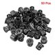 thumbnail image 1 of UXCELL 50pcs Black 8mm/10mm Mounting Diameter Plastic Cable Hose Bushing Snap Locking Grommet Protector Button Cover, 1 of 5