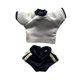 thumbnail image 2 of Conjunto de ropa para figuras de acción 1/12: top corto y pantalones cortos. Conjunto de ropa deportiva de moda para muñecas. Camisa de corta Negro, 2 of 8
