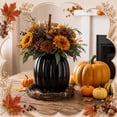 thumbnail image 7 of 6.7 Inch Resin Pumpkin Vase,Pumpkin Flower Vase, Decorative Plant Pots, Fall Kitchen Decor, Halloween, Autumn , Thanksgiving, Farmhouses Home Decorations，black, 7 of 7