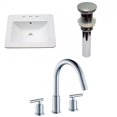 thumbnail image 1 of American Imaginations 21-in. W 3H8-in. Ceramic Top Set In White Color - Overflow Drain Incl. AI-29763, 1 of 9
