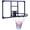 Black+Blue 360, variant on Wall Mounted Basketball Hoop 35x24 Inch Shatterproof Backboard, Indoor Outdoor Folding Rim with All Weather Net for Garage Backyard Play