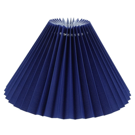 Baluue Modern Pleated Lampshade Cloth Blue Bedroom Lamp Simple Pleated Design 1Pcs