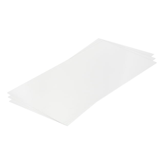 Hoja de plástico ABS Uxcell 24 x 12 x 0.02 pulgadas, hojas de estireno ABS para construcción de modelos, manualidades DIY, panel blanco, 3 piezas