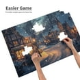 thumbnail image 4 of 1000 PCS Christmas Snow Scene in the Small Town - 1000 Piece scenery Puzzle,Collectible Puzzle Featuring Christmas,Create a festive atmosphere,Funny Wooden jigsaw puzzles,Every Piece is Unique, 4 of 6