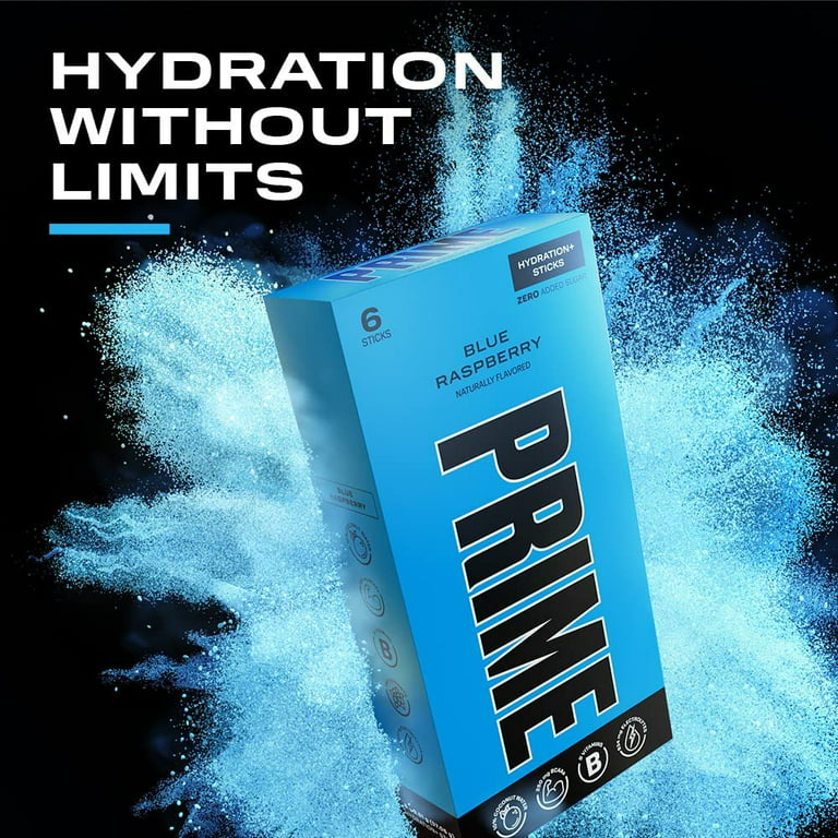 PRIME HYDRATION BUNDLE 6x Hydration Sticks and Sealed 16.9 ounce (500 ML)  Bottle