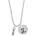 thumbnail image 1 of Delight Jewelry Silvertone Goalie Silvertone Script Initial Disc - Z - Charm Necklace, 20"+3", 1 of 4