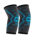 thumbnail image 3 of Elbow Compression Sleeve 2Pcs Fitness Elbow Brace Knitted Nylon Breathable Elastic Summer Sports Elbow Compression Support Sleeve, 3 of 8