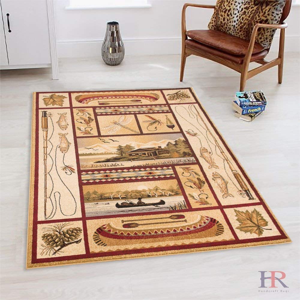 Cabin Area Rug Modern Geometric Design Cabin Area Rug Abstract